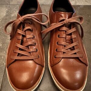 To Boot New York, Brown Leather, Men’s Sneaker Shoe, Oxford, Size US 8 M